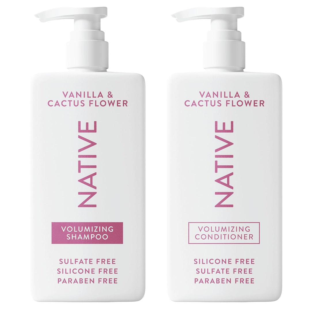 Native El champú y acondicionador de flores de vainilla y cactus co...