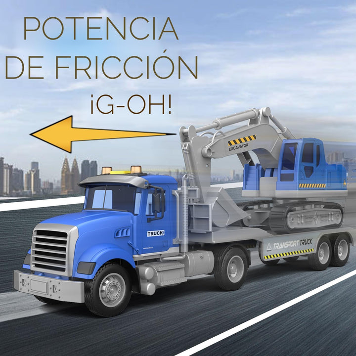 DOWELLIN Camiones de Transporte Juguetes para Niños, Camión Semi Re...
