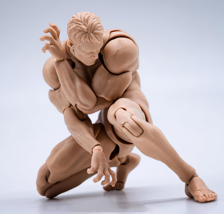 Fremego Figura de acción masculina a escala 1\/12, figura muscular...