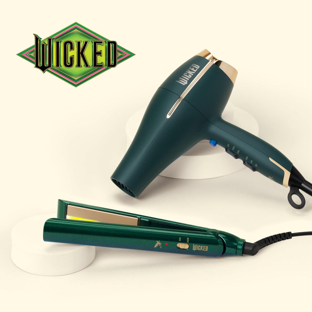 Plancha plana Wicked Elphaba de Conair, alisador de pelo de 1 pulgada