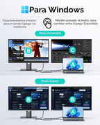MOKiN Estación de acoplamiento USB C Monitor dual 2 HDMI