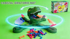 Juego de mesa clásico de dinosaurio de alimentación, juego de disparos de acción multijugador, juguete de huesos de comer dinosaurios, divertido desafío de velocidad de reacción para niños
