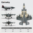 Escala 1:72 F-35A Lightning II Stealth Fighter Modelo de avión fundido a presión Aviones Militares Modelos de aleación para colección o regalo Modo Bestia