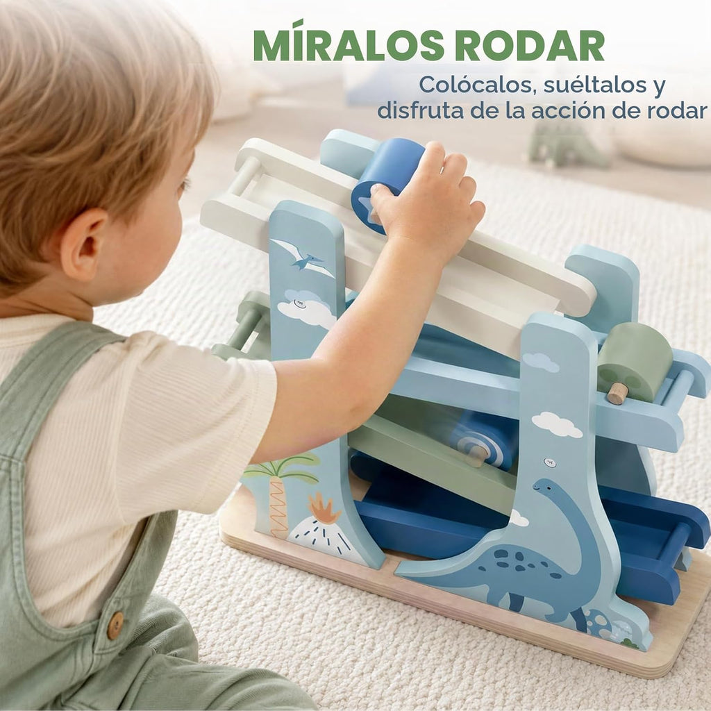 Lehoo Castle Juguetes para niños de 2 años, juguete de rampa de coche de