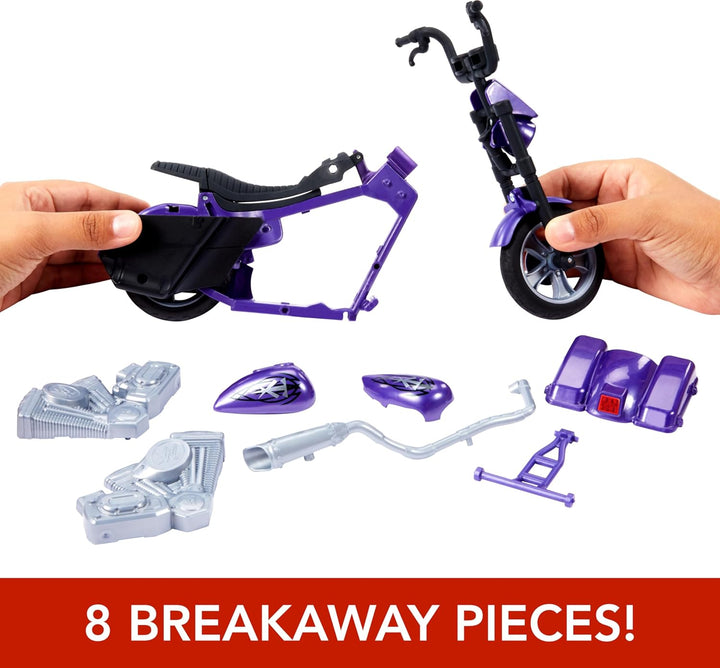 Mattel WWE Wrekkin' Slamcycle - Juego de vehículos y figuras co...