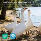 Pacific Coast Almohada de plumón de ganso blanco para dormir, tamaño Queen