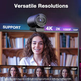 EMEET Cámara web S600 4K con trípode para transmisión, sensor Sony...