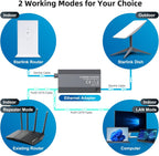 Adaptador Ethernet Starlink para Internet Satelital Rectangular V2, Adaptador Ethernet Starlink Gen 2 para Conexión Externa Cableada Rápida y Estable Star-Link Estándar Activado Gen 2