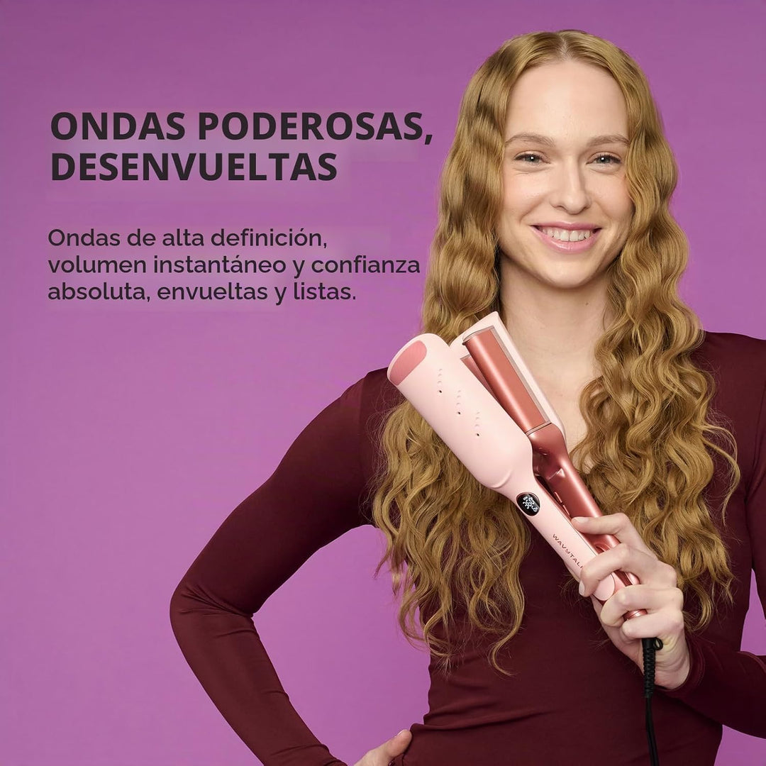 Wavytalk Plancha de pelo Steam Sesh, crimpadora de cabello wavytalk...