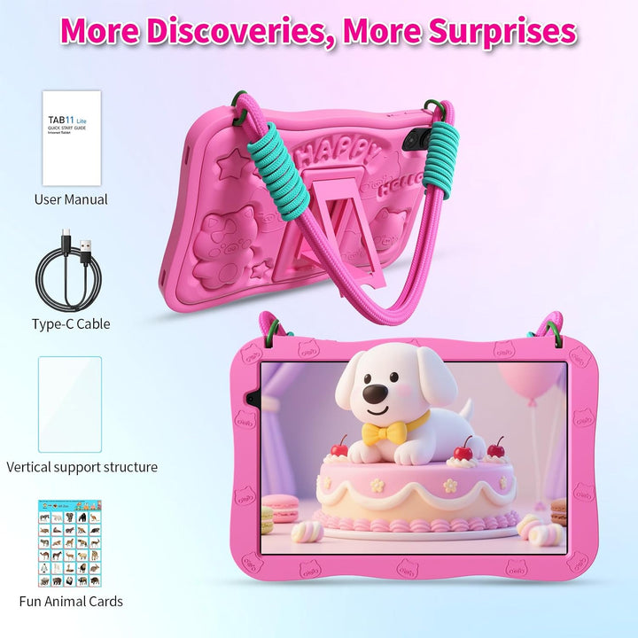 VOLENTEX Tablet infantil de 10 pulgadas con funda con cordón, table...