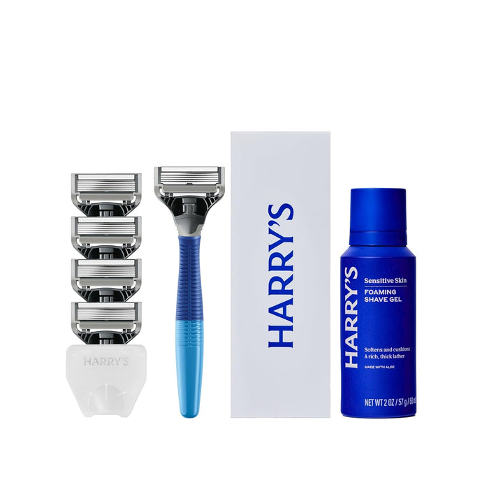 Kit de Afeitado Original Harry's para Hombres - Mango de Navaja...