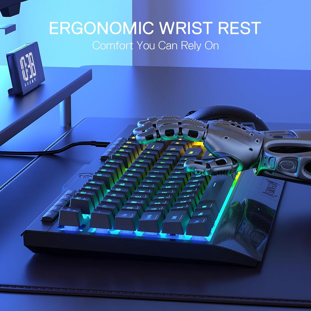 Redragon K525 RGB retroiluminado 104 teclas teclado para juegos de...