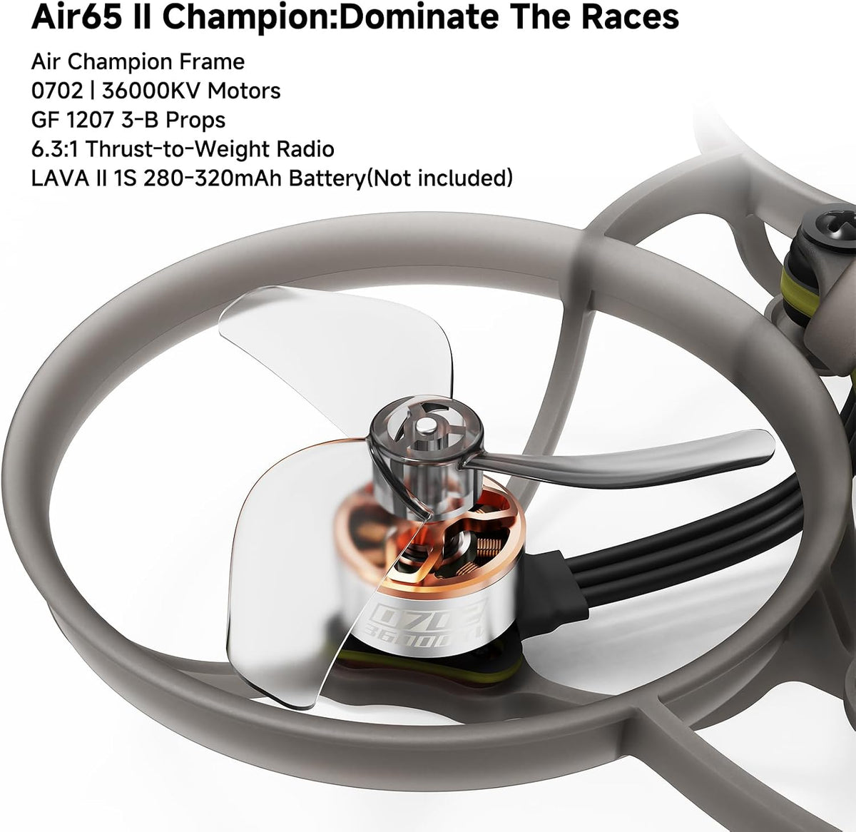 BETAFPV Air65 II Quadcopter Whoop sin escobillas para Champion 1S FPV Quad