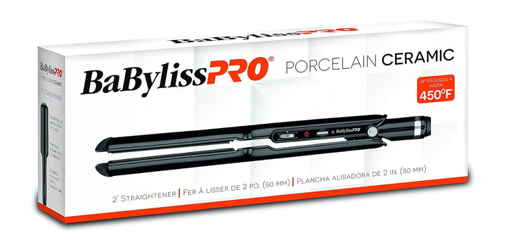 BaBylissPRO Porcelain Flat Iron Hair Straightener, Hair Straightene...