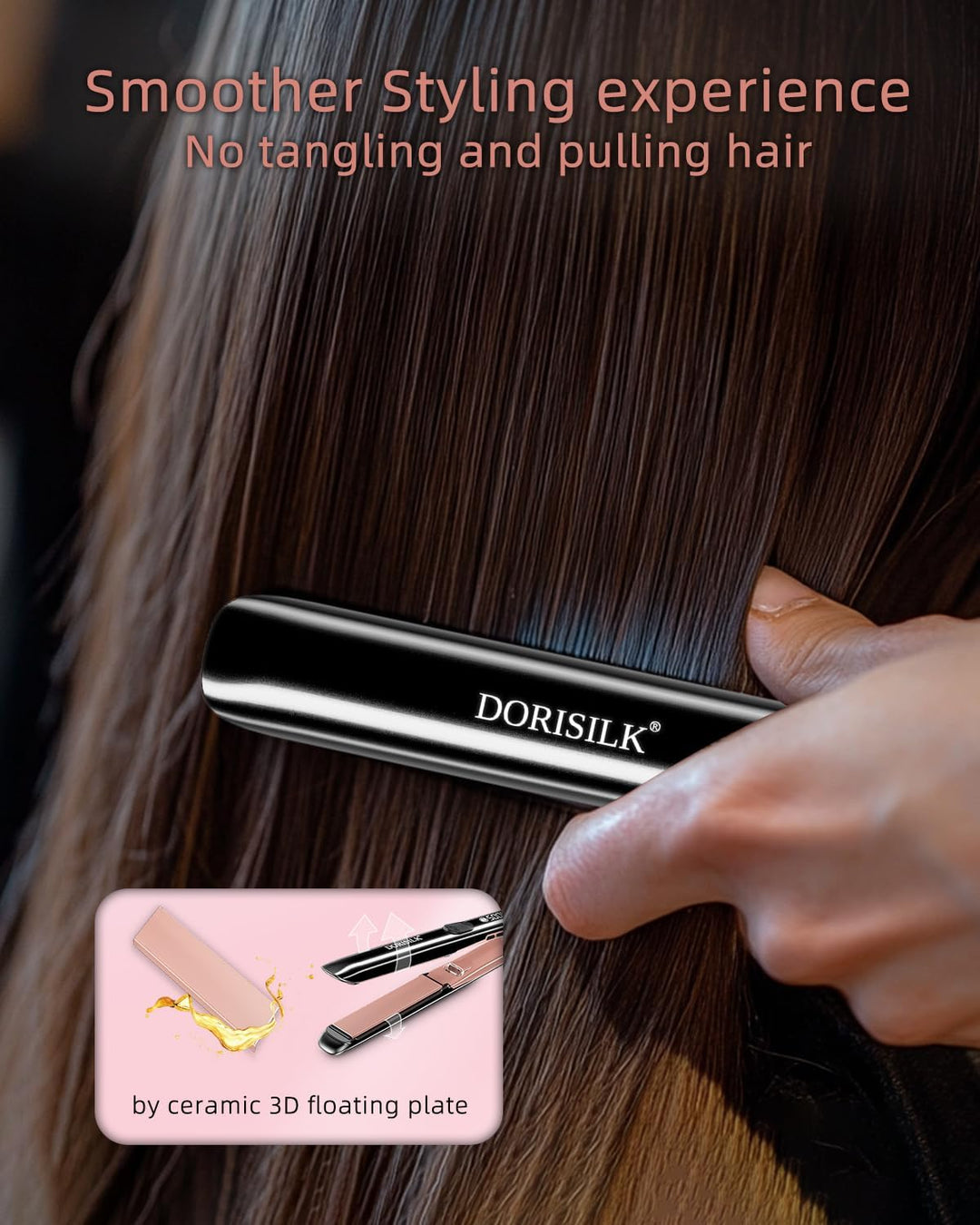 DORISILK Plancha de pelo profesional de alta temperatura de 500 gra...
