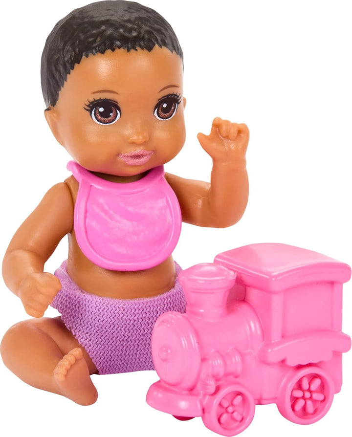 Barbie Skipper Babysitters, Inc. Juego con muñeca morena, muñeca mo...