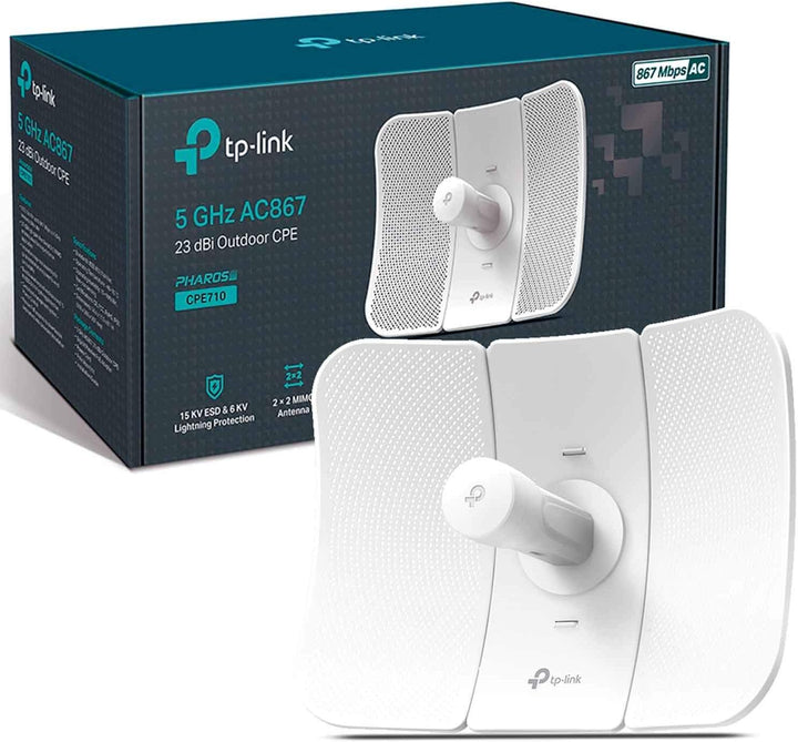 TP-Link CPE710 CPE exterior Gigabit de largo alcance de 5