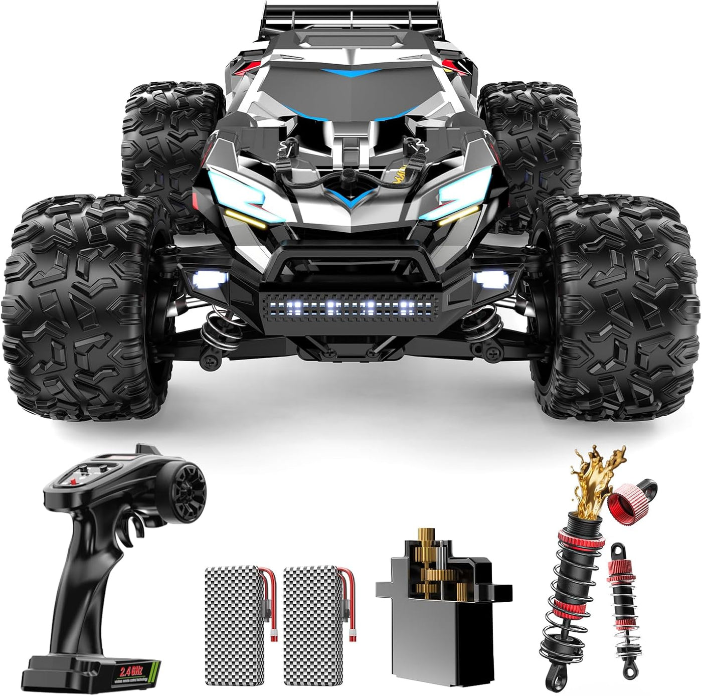 DEERC Autos de control remoto rápidos sin escobillas para niños y a...