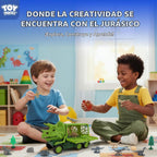 TOY Life Dinosaur Transport Truck Playset, 57 Pieces, Ages 3+