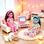 ZITA ELEMENT Ropa de muñeca de niña de 18 pulgadas, accesorios de fiesta de
