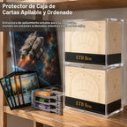 Paquete de 2 fundas protectoras de acrílico ETB, protector de caja Elite Trainer, impermeable, resistente a los arañazos, apilable con acrílico de 0.315 pulgadas de grosor, tapa magnética