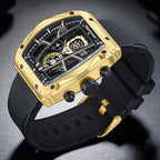 Relojes de hombre Reloj de cuarzo analógico cuadrado de lujo para