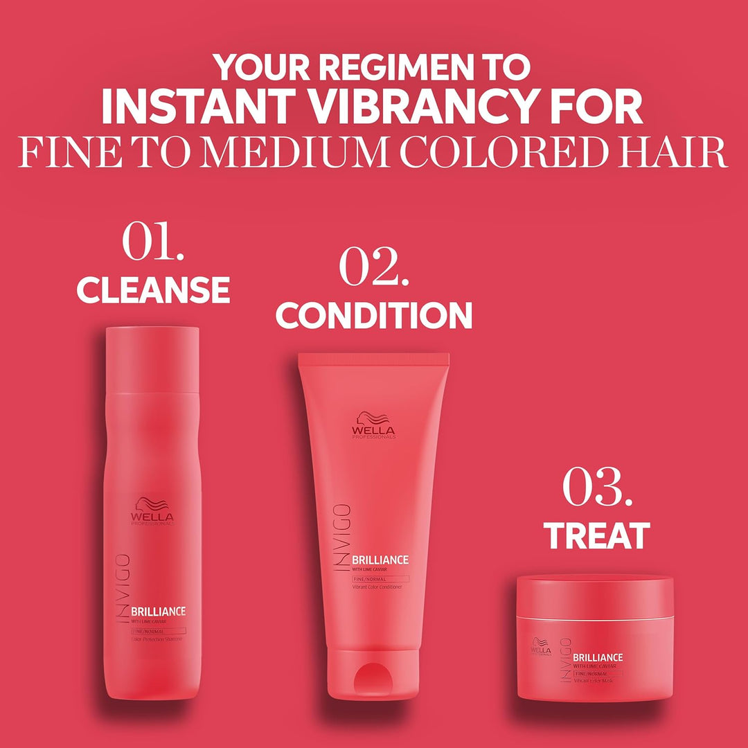 Wella Professionals Invigo Brilliance Shampoo | Para cabello teñido...