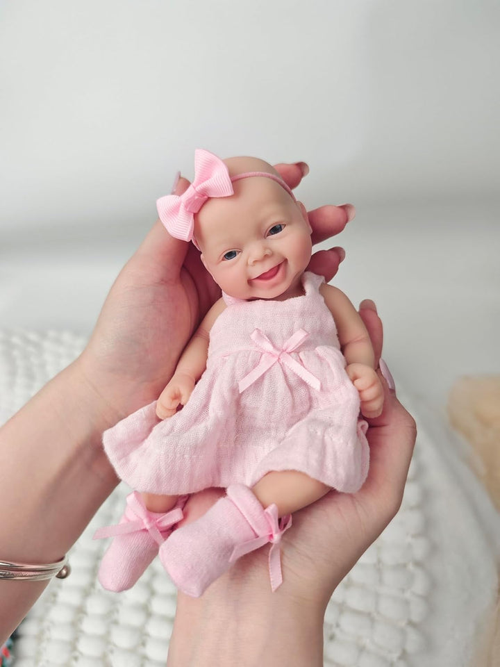 Bebés Reborn de Silicona de Cuerpo Completo de 7", Muñeca Recié...