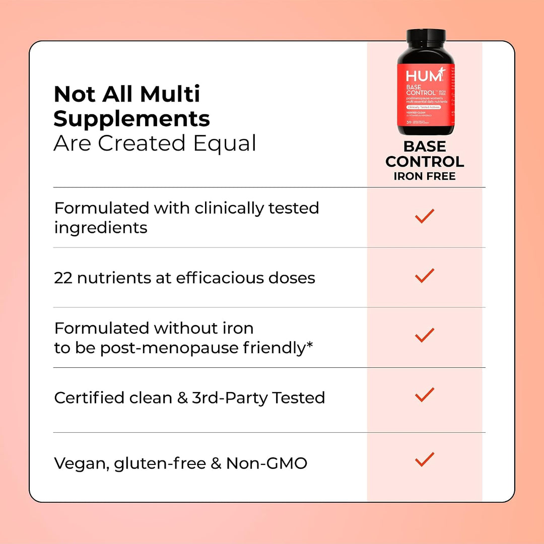 HUM Base Control Multivitamínico para mujeres con vitamina C, bioti...