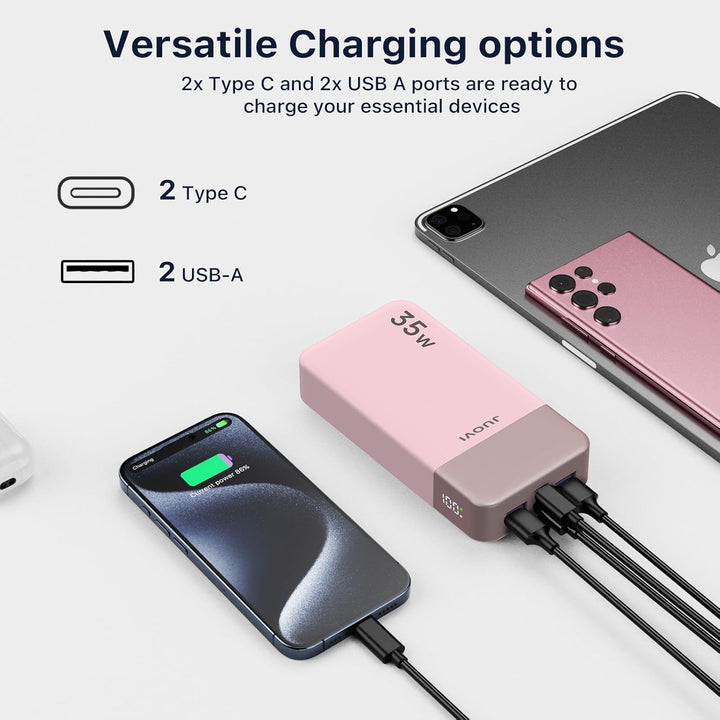 JUOVI J2651 Cargador Portátil, Banco de Energía de 35W 20000mAh con...