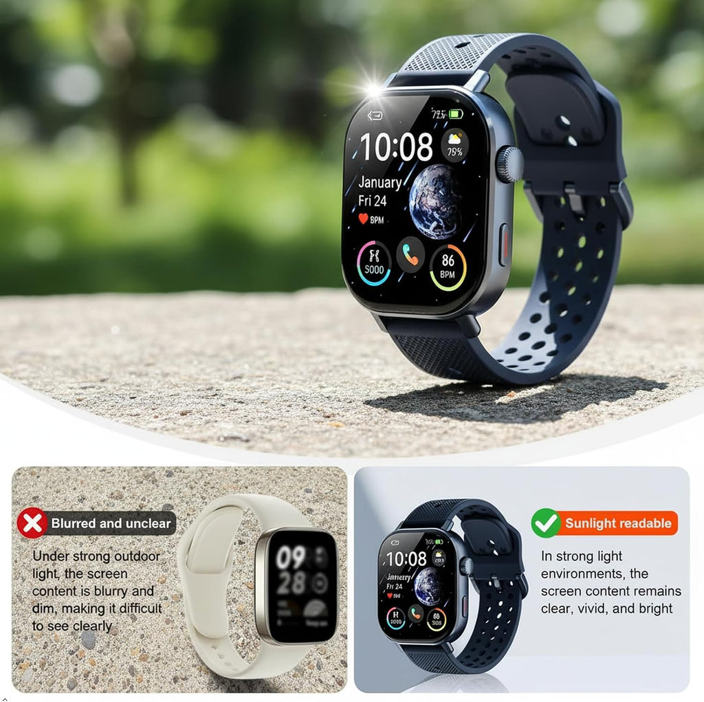 Reloj de correr con GPS para hombres y mujeres, seguimiento de distancia con ritmo promedio, reloj impermeable de 5 ATM con cronómetro, kilometraje, velocidad