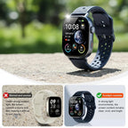 Reloj de correr con GPS para hombres y mujeres, seguimiento de distancia con ritmo promedio, reloj impermeable de 5 ATM con cronómetro, kilometraje, velocidad