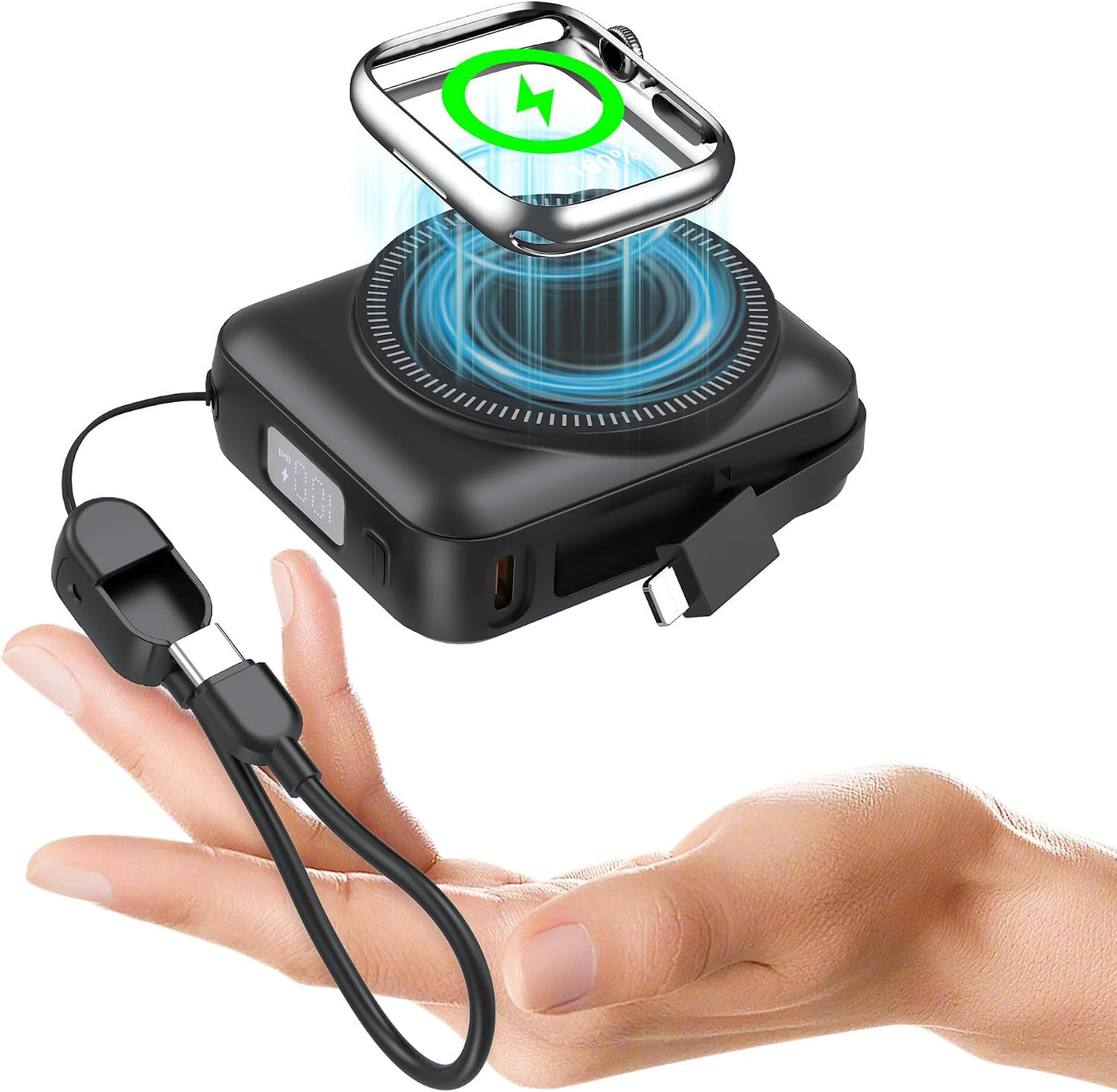Cargador portátil de 20000 mAh de 22.5 W de carga rápida para iWatc...