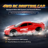 Auto de control remoto RC Drift Car 2.4GHz escala 1:24 4WD 15KM\/H...