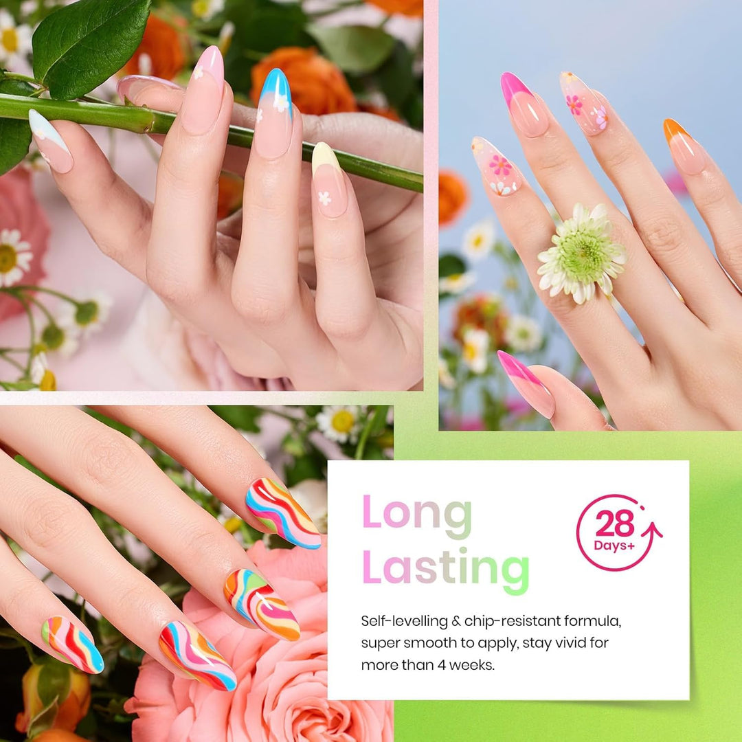 Beetles - Juego de esmaltes de uñas de gel primaveral, 36 colores,...