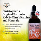 Dr. Christopher's Kid-E-Mins Vitaminas y minerales, sabor natural a naranja