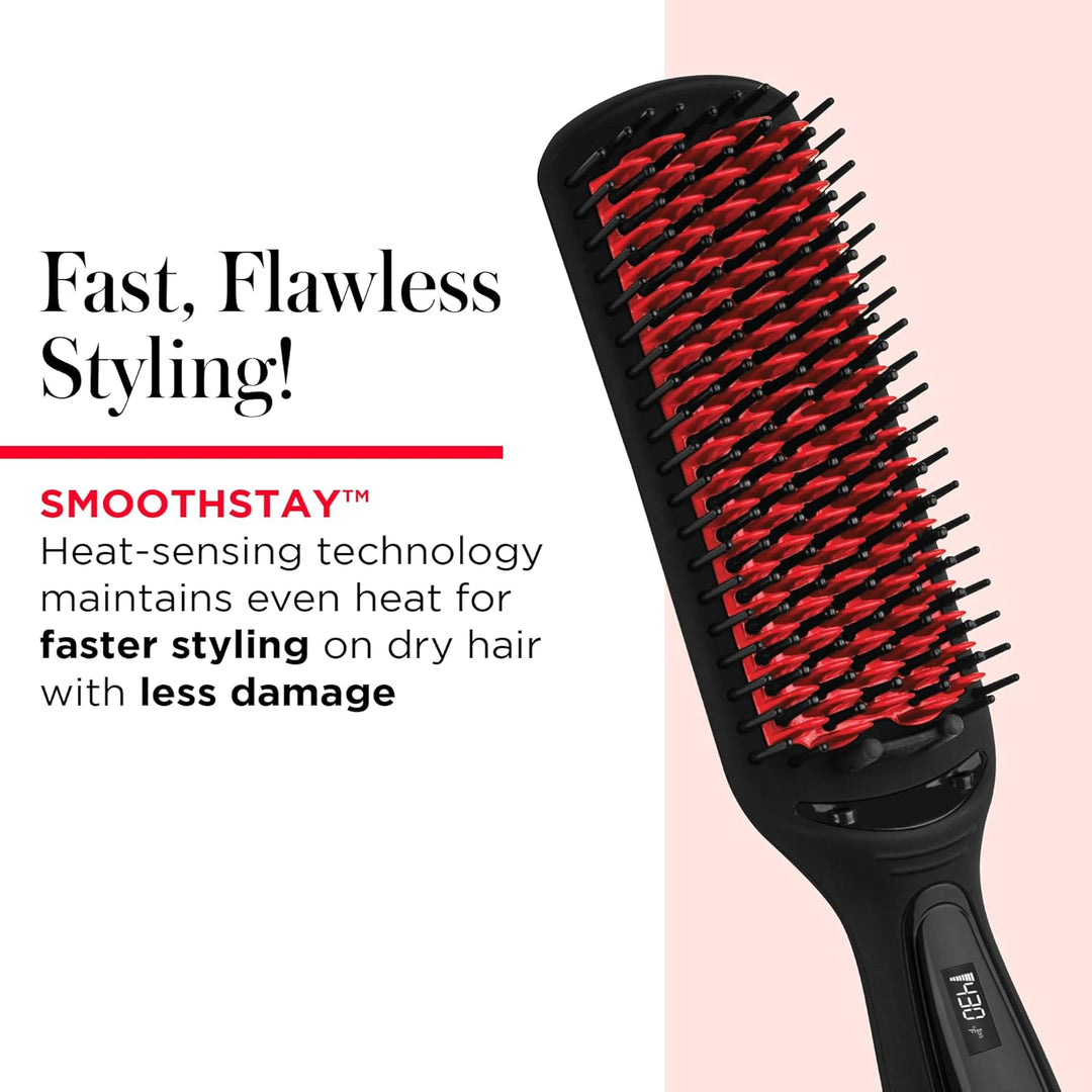 REVLON SmoothStay XL Alisador de Cabello - Cepillo Alisador con Cal...