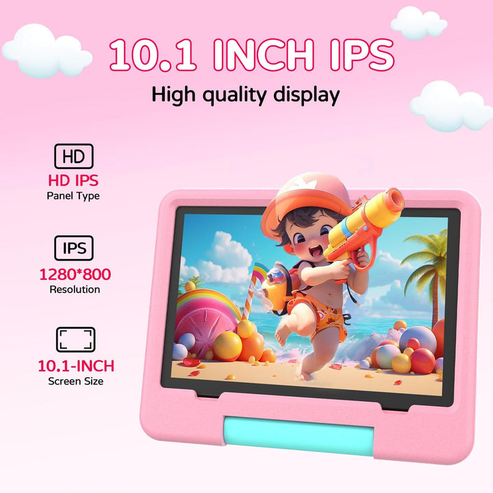 IWEGGO Tablet Android 15 para niños con estuche EVA, tablet de 10 p...