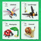 KAZI - Juego de juguetes de construcción de insectos, bloques de