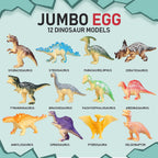 Kit de excavación de huevos de dinosaurio jumbo, juguetes de dinosaurio