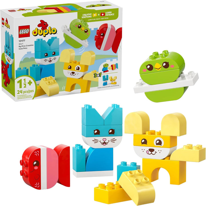 LEGO DUPLO My First 3 en 1 Creative Cute Pets Juguete de