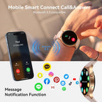 Aeac - Reloj inteligente para mujer, monitor de actividad de pantalla ultra transparente AMOLED con monitor de frecuencia cardíaca, sueño/SpO2, reloj inteligente para iPhone/Samsung/Android