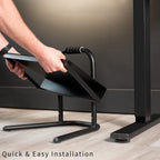 Lámpara VIVO Reposapiés ergonómico ajustable en altura con plataforma de alivio, taburete elevado para estación de trabajo cómoda de sentarse a pararse, superficie antideslizante, portátil, para uso en casa