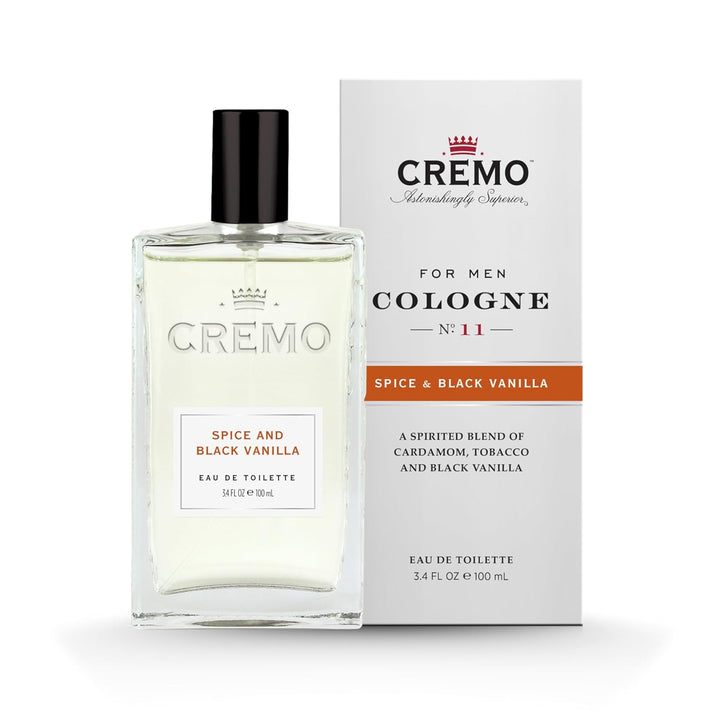 Cremo Colonia para Hombre - Spray de Colonia de Especias y Vainilla...