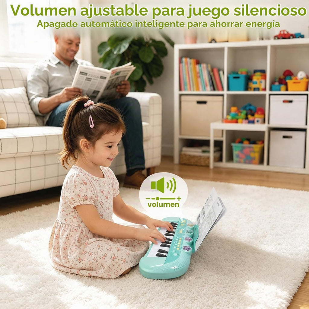 Sealive Teclado de Bebé para Niños Pequeños con Teclado de 24 Teclas para Niños de 1 a 3 Años