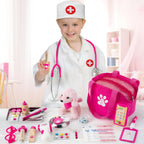EFO SHM Kit de Doctor de Juego para Pretender para Niñas, Set de Veterinario para Niños