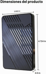 Disco duro externo de 500G, USB 3.0 y USB-C Almacenamiento Expansió...