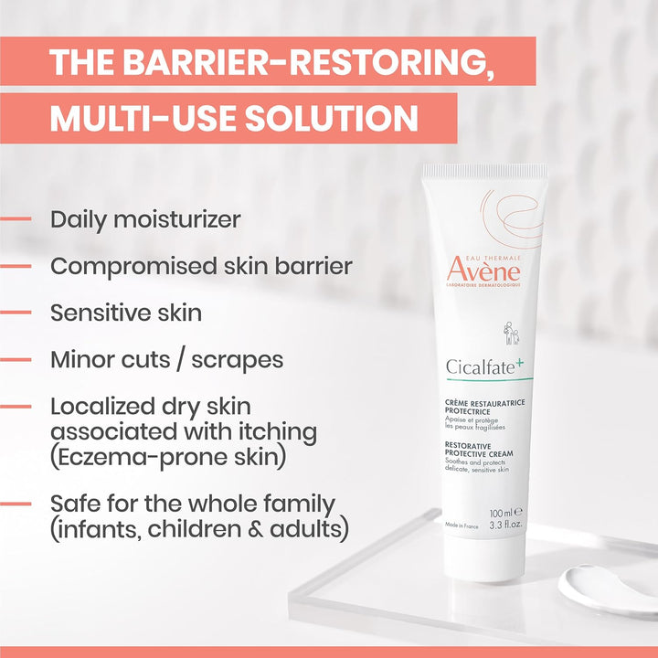 Avène Cicalfate+ Restorative Protective Cream, Face Moisturizer, fa...