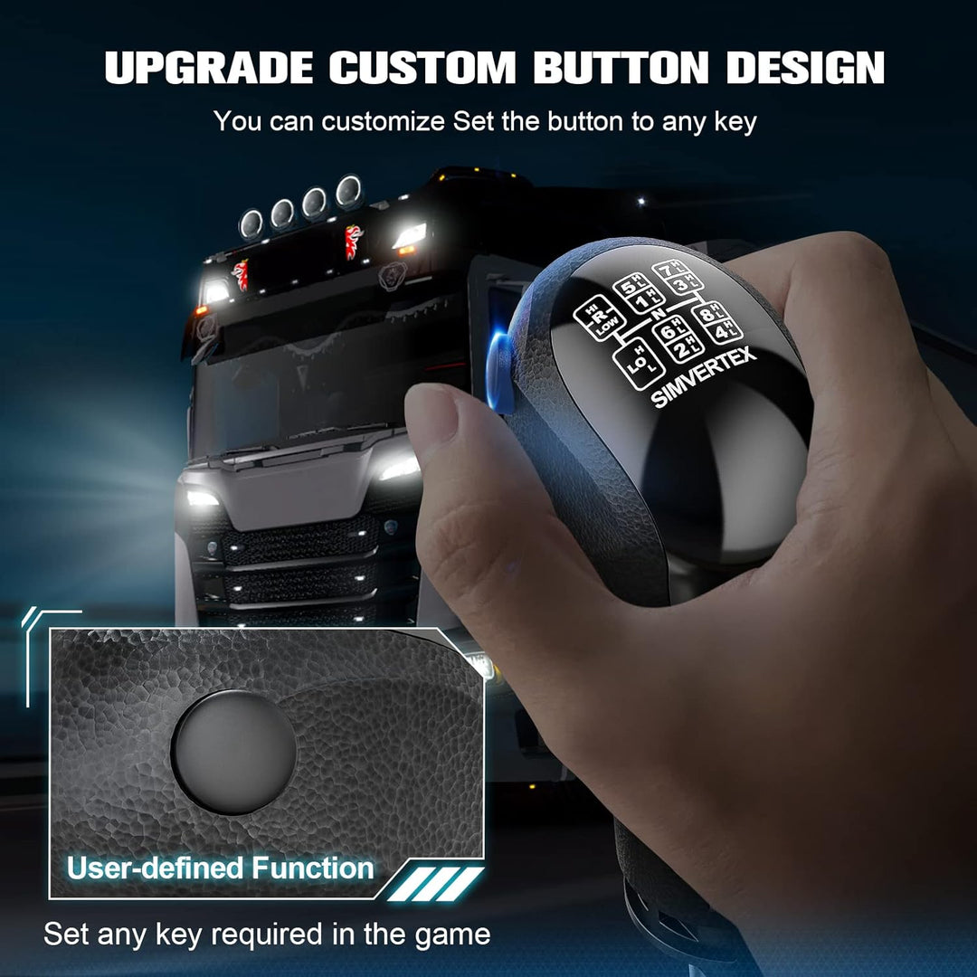 USB American Truck Simulator Shifter Gearshift Knob Fit
