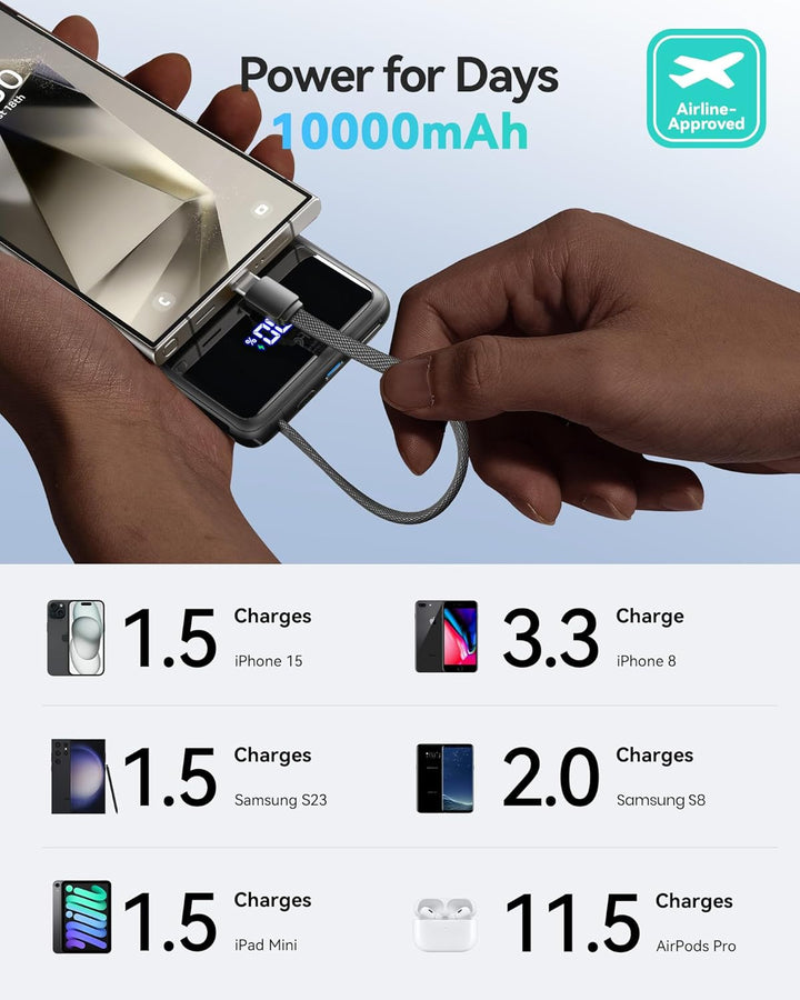 INIU Banco de energía de 45 W, cargador portátil más delgado de 100...